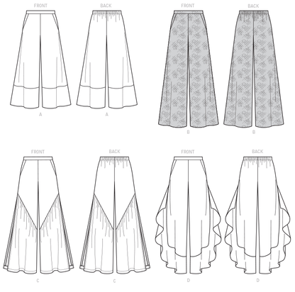 McCall's M7786 sewing pattern envelope for the women's pull-on trousers