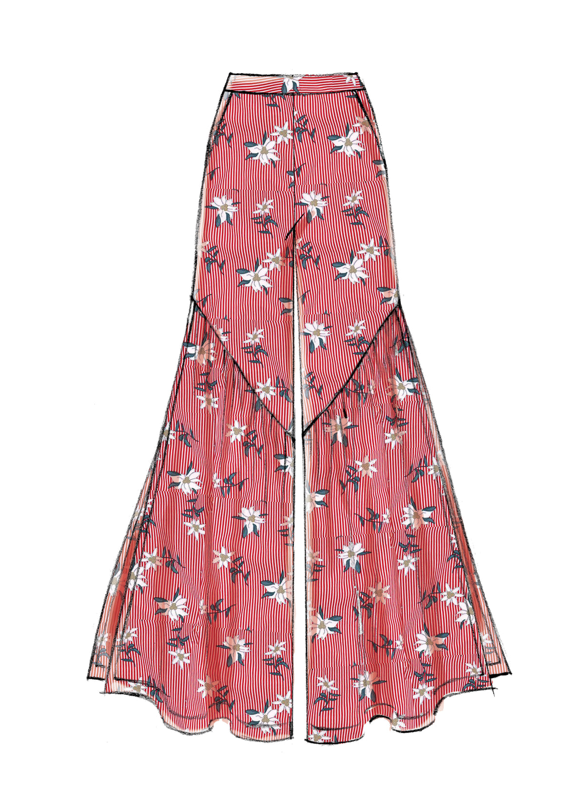 McCall's M7786 sewing pattern envelope for the women's pull-on trousers