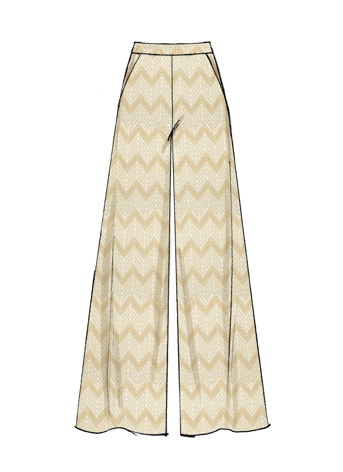 McCall's M7786 sewing pattern envelope for the women's pull-on trousers