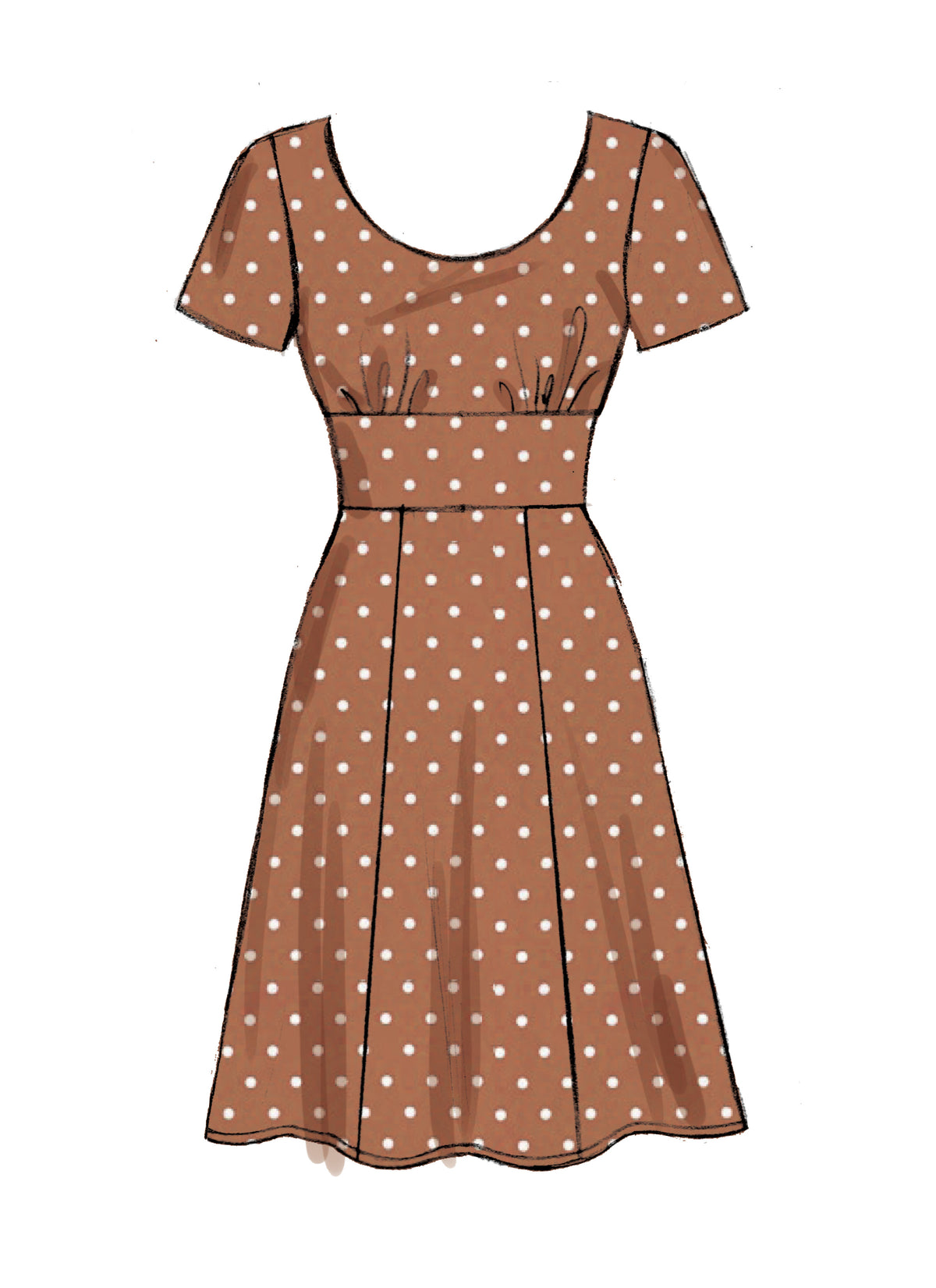 McCall's M7802 sewing pattern envelope for the women's fitted dress