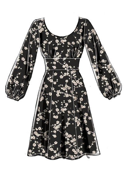 McCall's M7802 sewing pattern envelope for the women's fitted dress