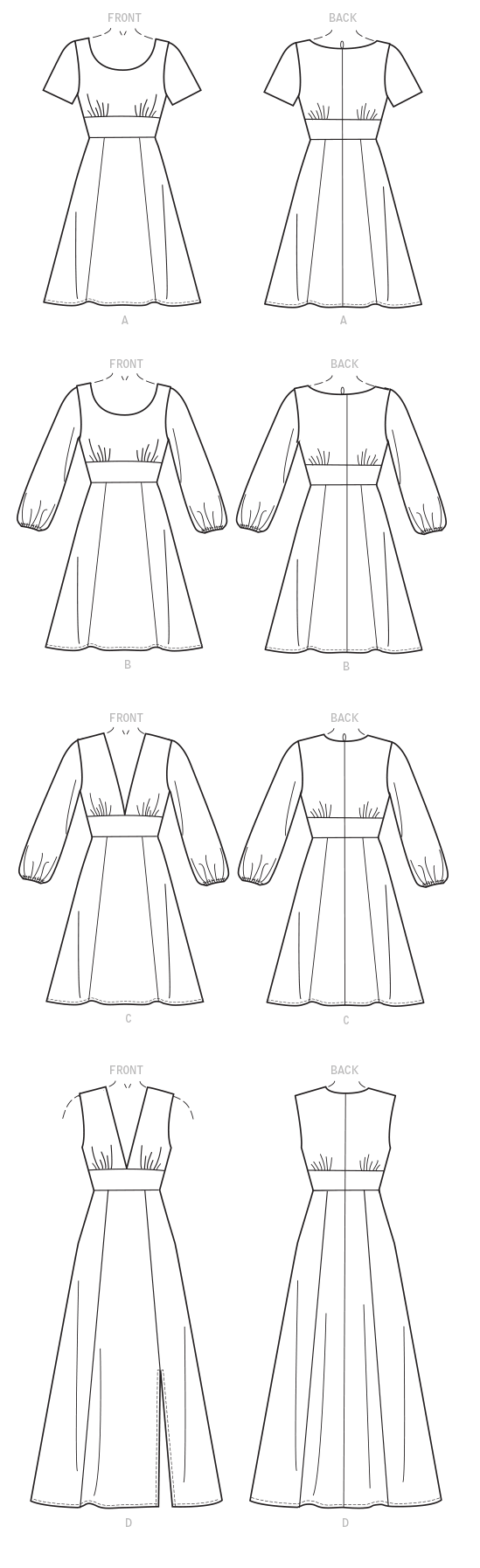 McCall's M7802 sewing pattern envelope for the women's fitted dress