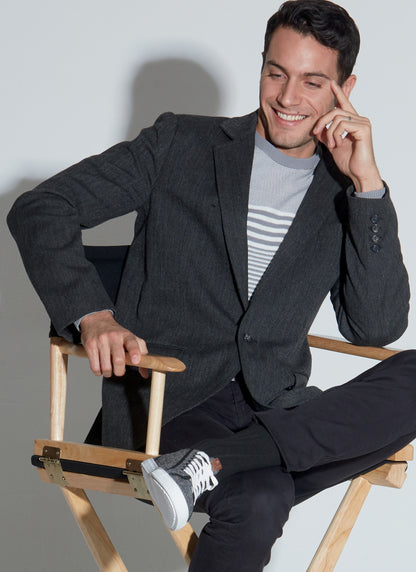 McCall's M7818 sewing pattern envelope for the unisex lined jacket