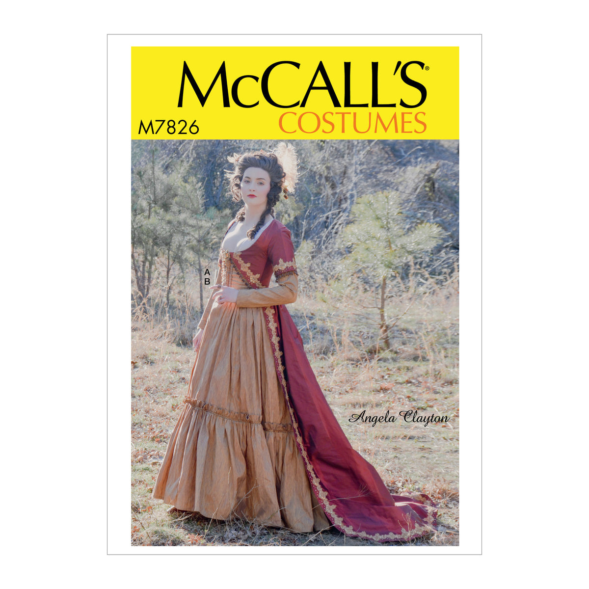 McCall's M7826 sewing pattern envelope for the women's boned costume robe