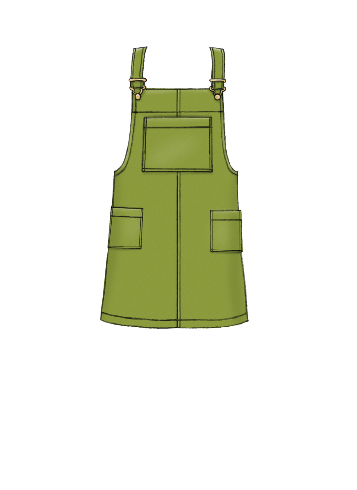 McCall's M7831 sewing pattern envelope for the women's pinafore dress