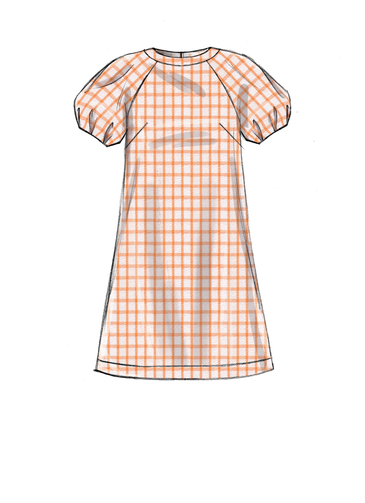 McCall's M7862 sewing pattern envelope showing loose-fitting dress designs