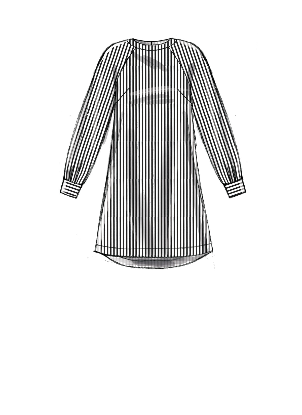 McCall's M7862 sewing pattern envelope showing loose-fitting dress designs