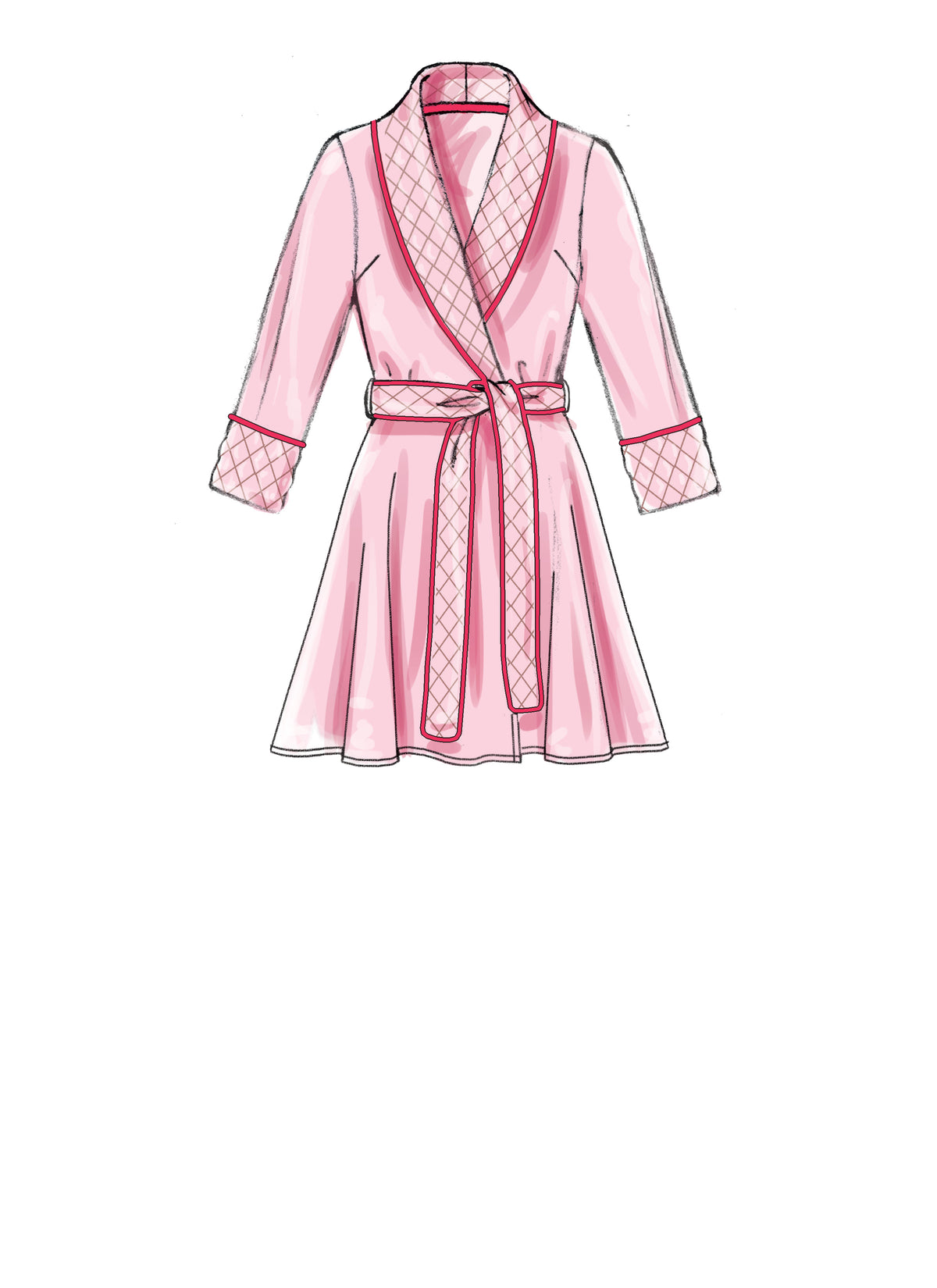 McCall's M7875 sewing pattern envelope showing wrap jacket or robe designs
