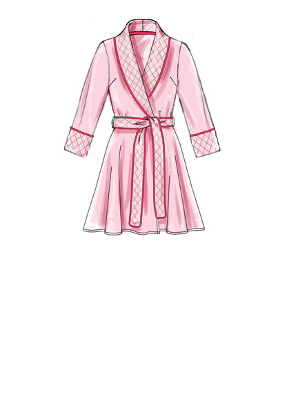 McCall's M7875 sewing pattern envelope showing wrap jacket or robe designs