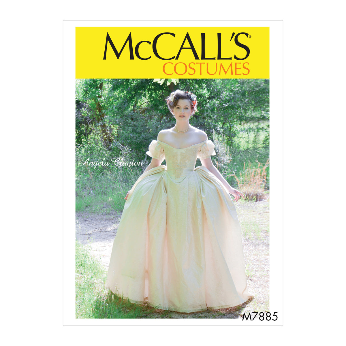 McCall's M7885 sewing pattern envelope showing historical costume dress designs