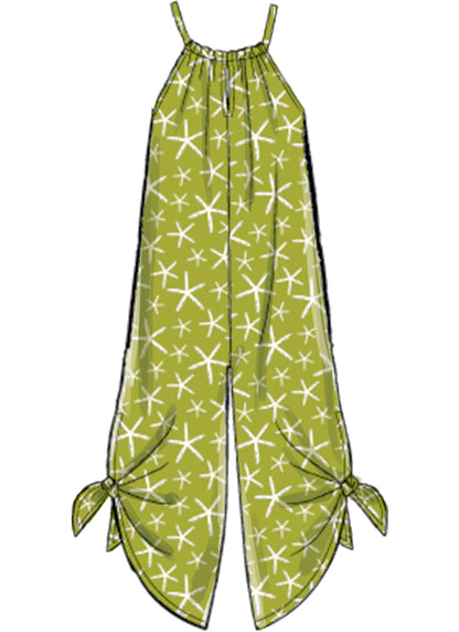 McCall's M7917 sewing pattern envelope showing pull-on jumpsuit designs