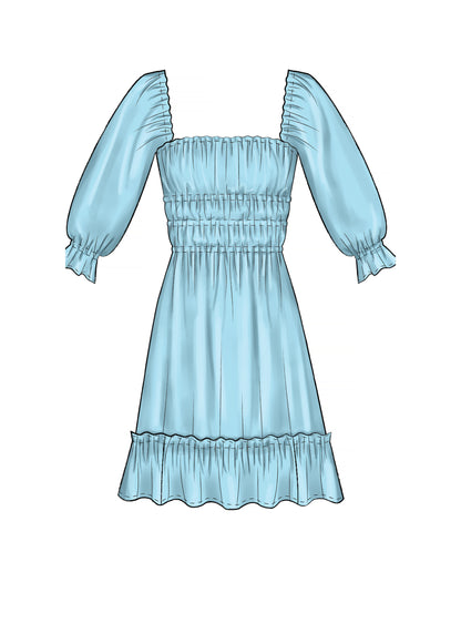 McCall's M7946 sewing pattern envelope showing pullover dress designs