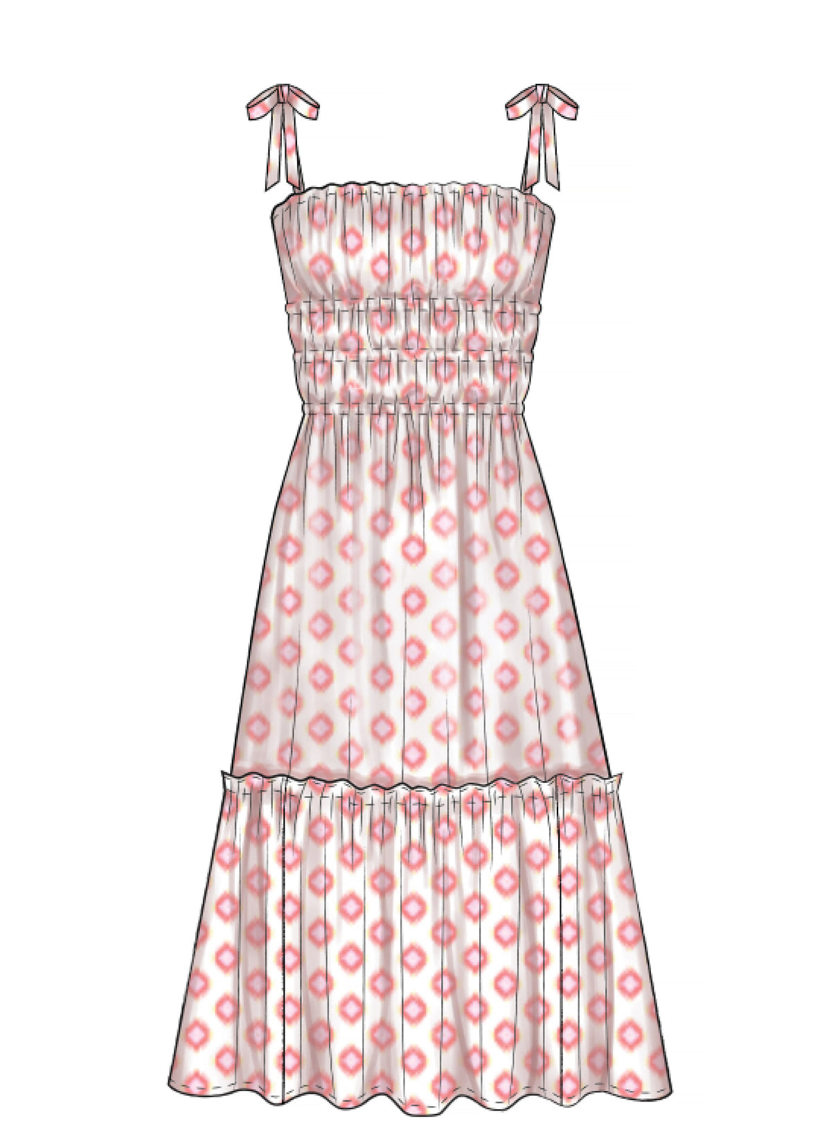 McCall's M7946 sewing pattern envelope showing pullover dress designs