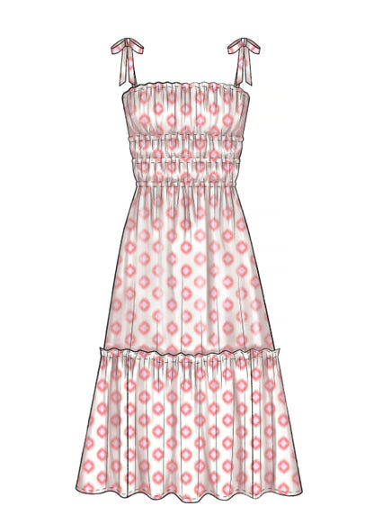 McCall's M7946 sewing pattern envelope showing pullover dress designs