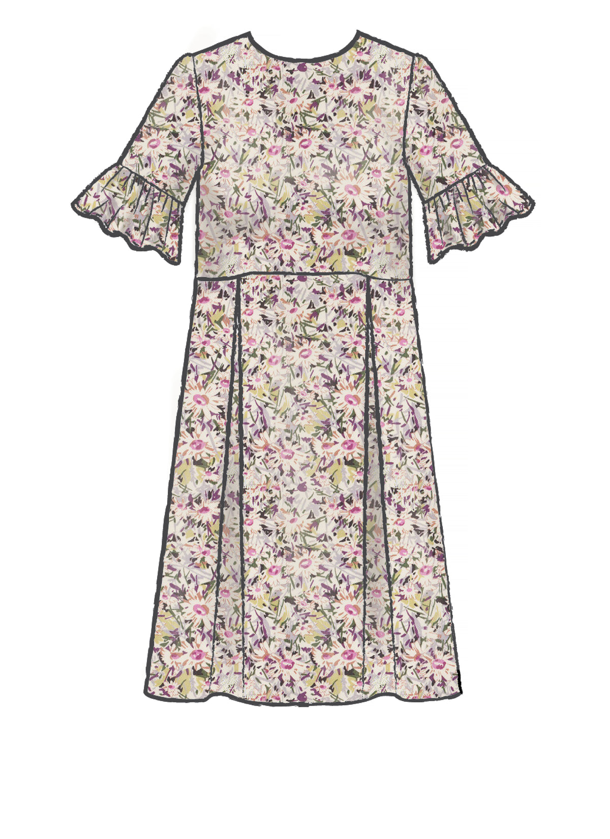 McCall's M7948 sewing pattern envelope showing dress designs