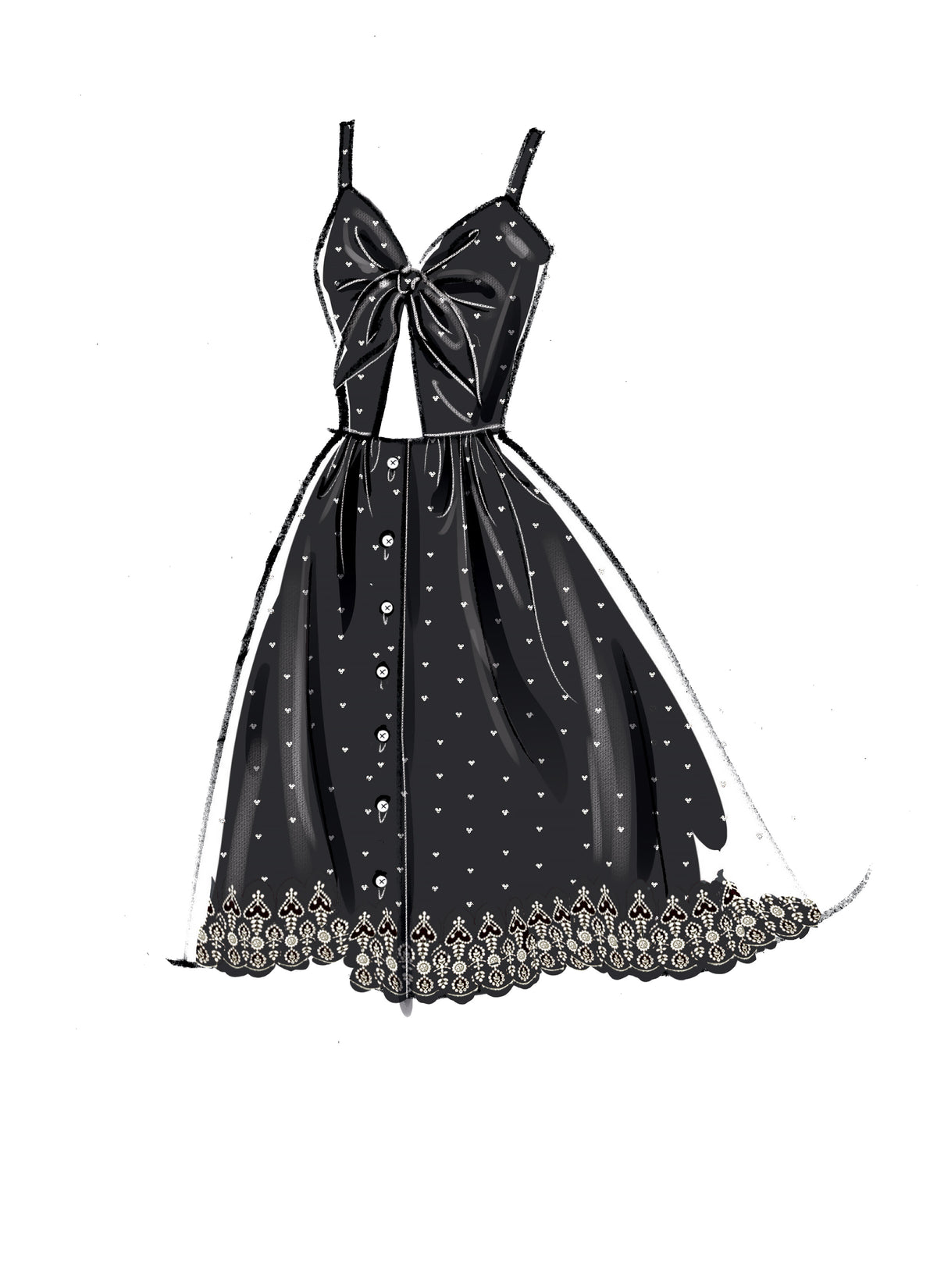 McCall's M7950 sewing pattern envelope showing dress