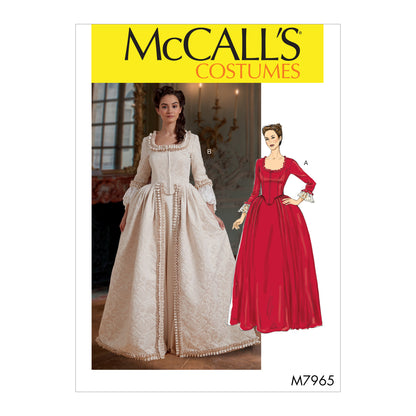 McCall's M7965 sewing pattern envelope showing costume jacket and robe