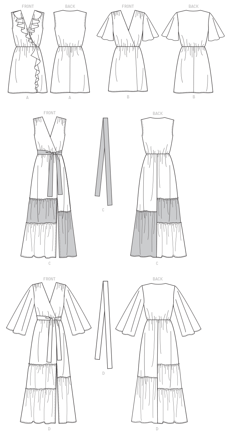 McCall's M7970 sewing pattern envelope showing pullover dress