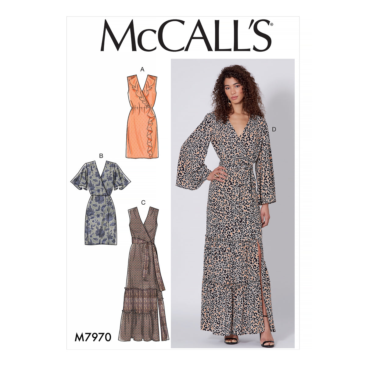 McCall's M7970 sewing pattern envelope showing pullover dress
