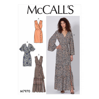 McCall's M7970 sewing pattern envelope showing pullover dress