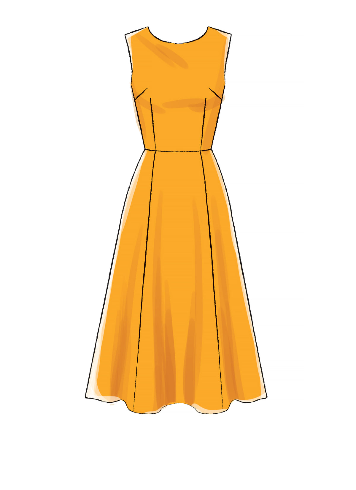 McCall's M7971 sewing pattern envelope showing dress