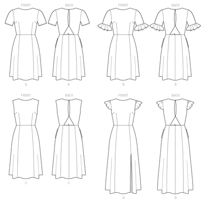 McCall's M7971 sewing pattern envelope showing dress
