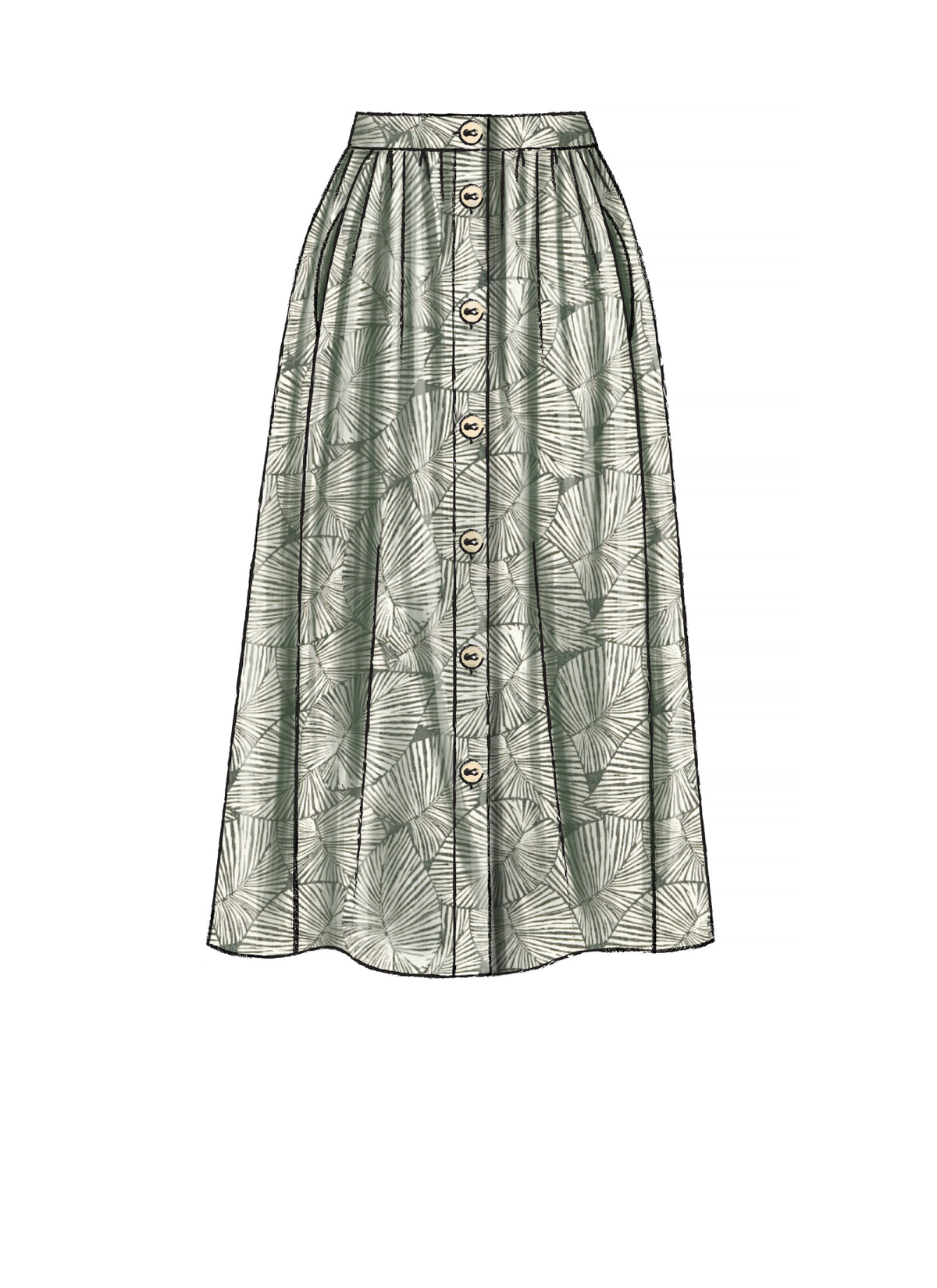 McCall's M7981 sewing pattern envelope showing skirt
