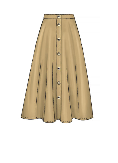 McCall's M7981 sewing pattern envelope showing skirt