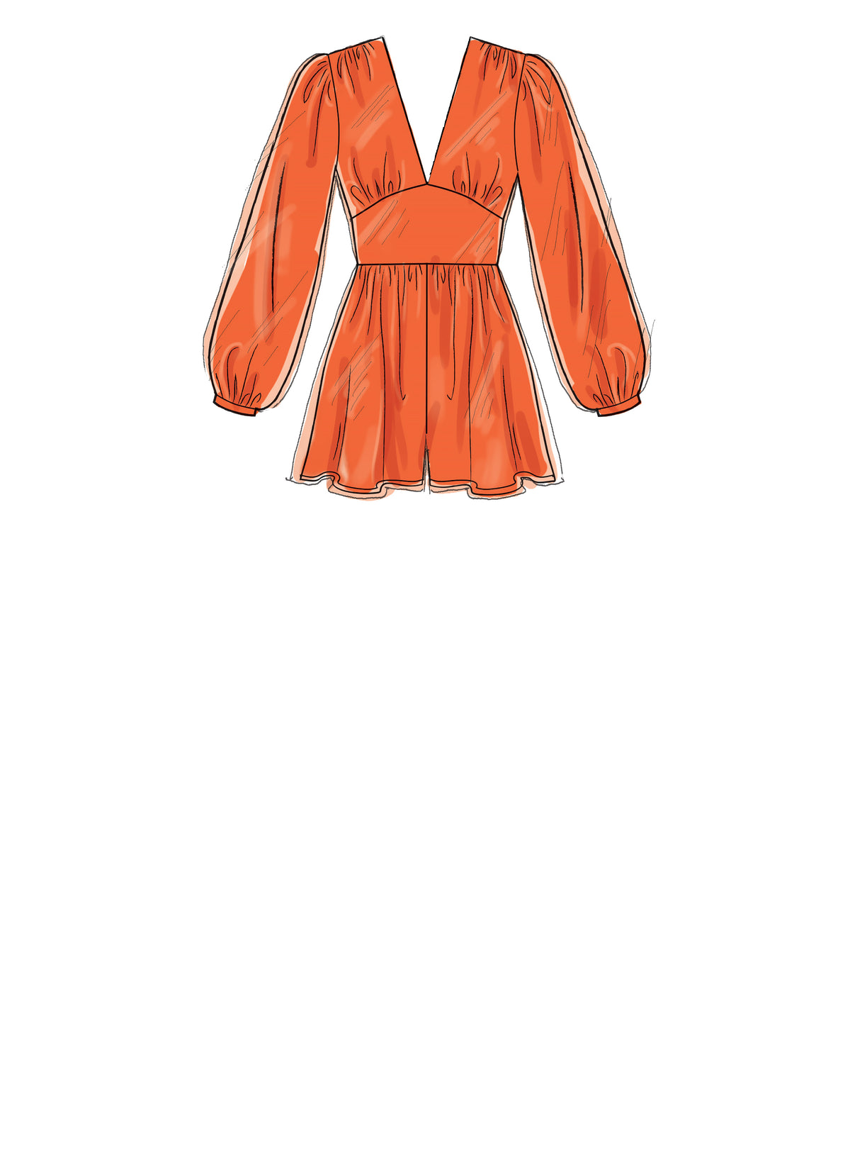 McCall's M8009 sewing pattern envelope showing jumpsuit and romper