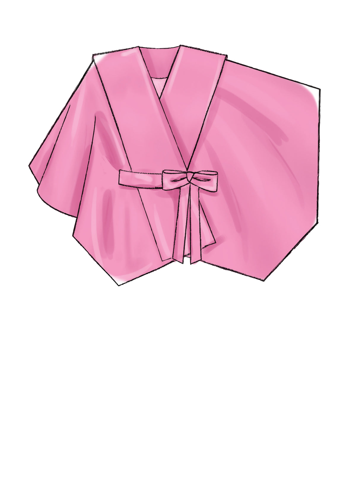 McCall's M8029 sewing pattern envelope showing wrap cape