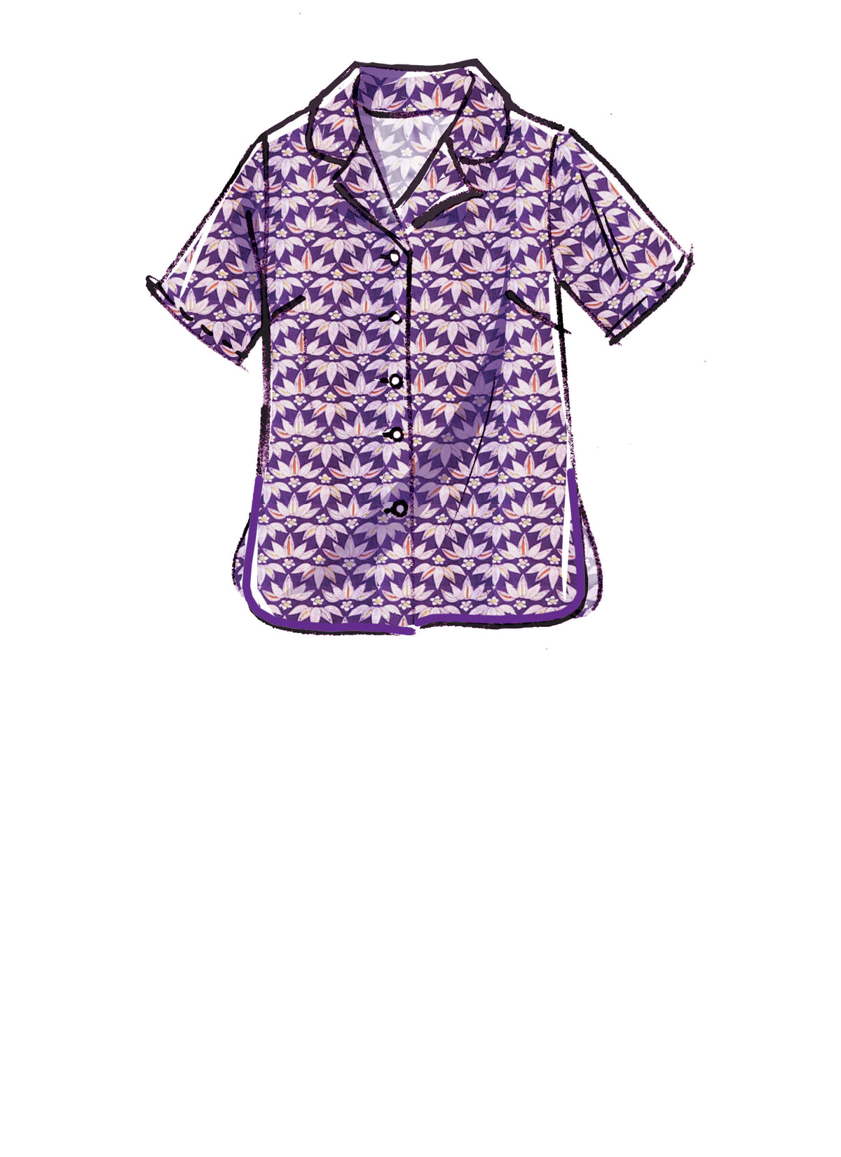 McCall's M8056 sewing pattern envelope showing wrap robe designs