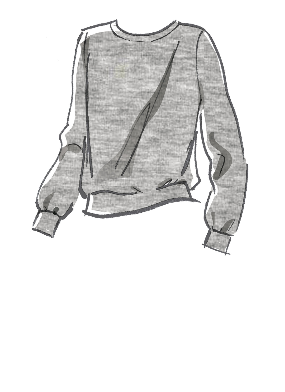 McCall's M8070 sewing pattern envelope showing unisex pullover top designs