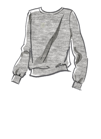 McCall's M8070 sewing pattern envelope showing unisex pullover top designs