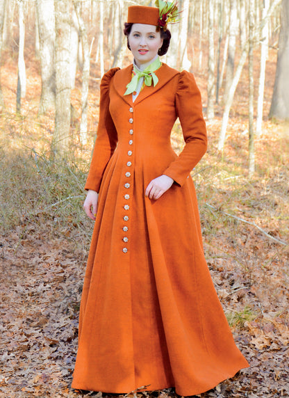 McCall's M8123 sewing pattern envelope showing the victorian coat costume designs