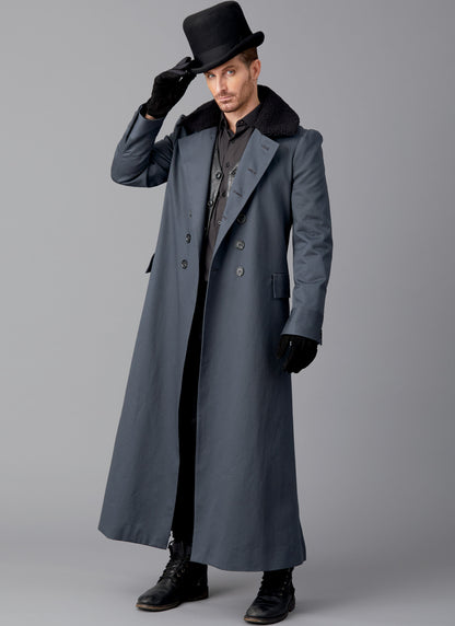 McCall's M8137 sewing pattern envelope showing the 1814 greatcoat costume designs