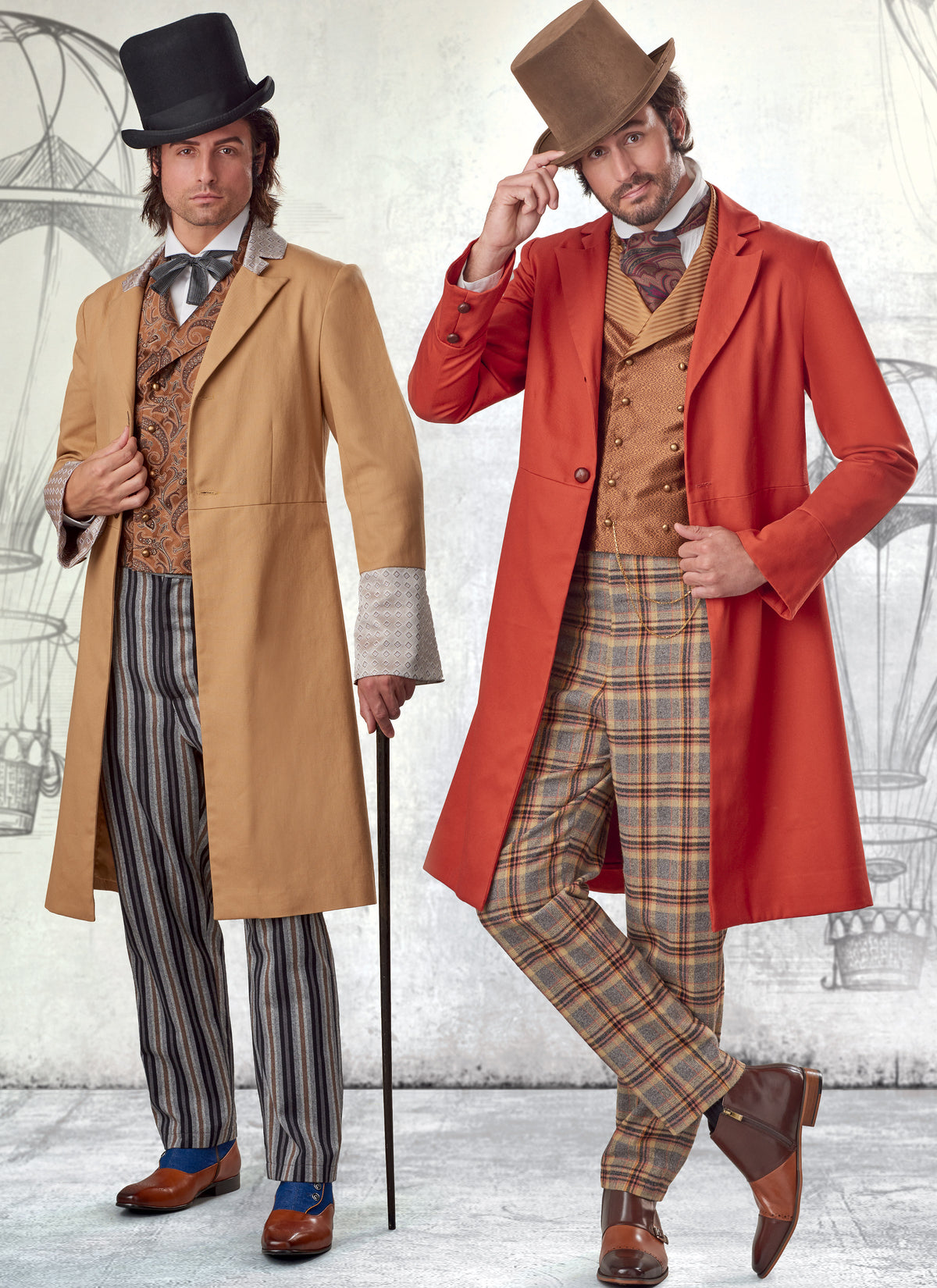 McCall's M8185 sewing pattern envelope showing a Victorian gentleman's costume
