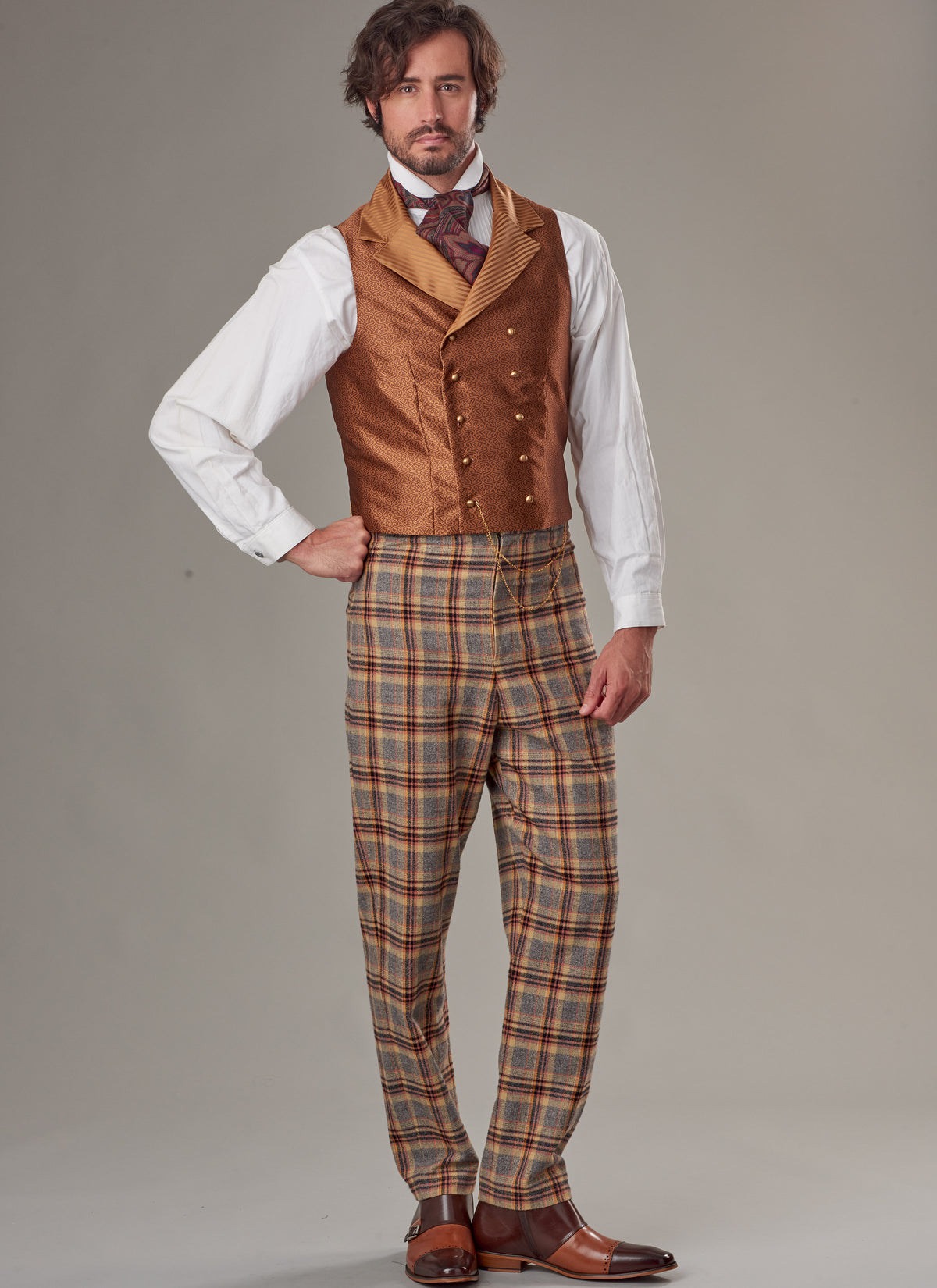 McCall's M8185 sewing pattern envelope showing a Victorian gentleman's costume