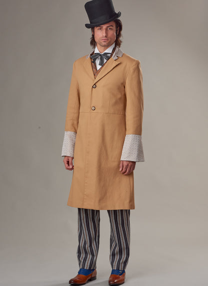 McCall's M8185 sewing pattern envelope showing a Victorian gentleman's costume