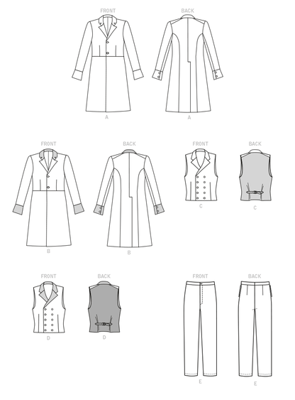 McCall's M8185 sewing pattern envelope showing a Victorian gentleman's costume