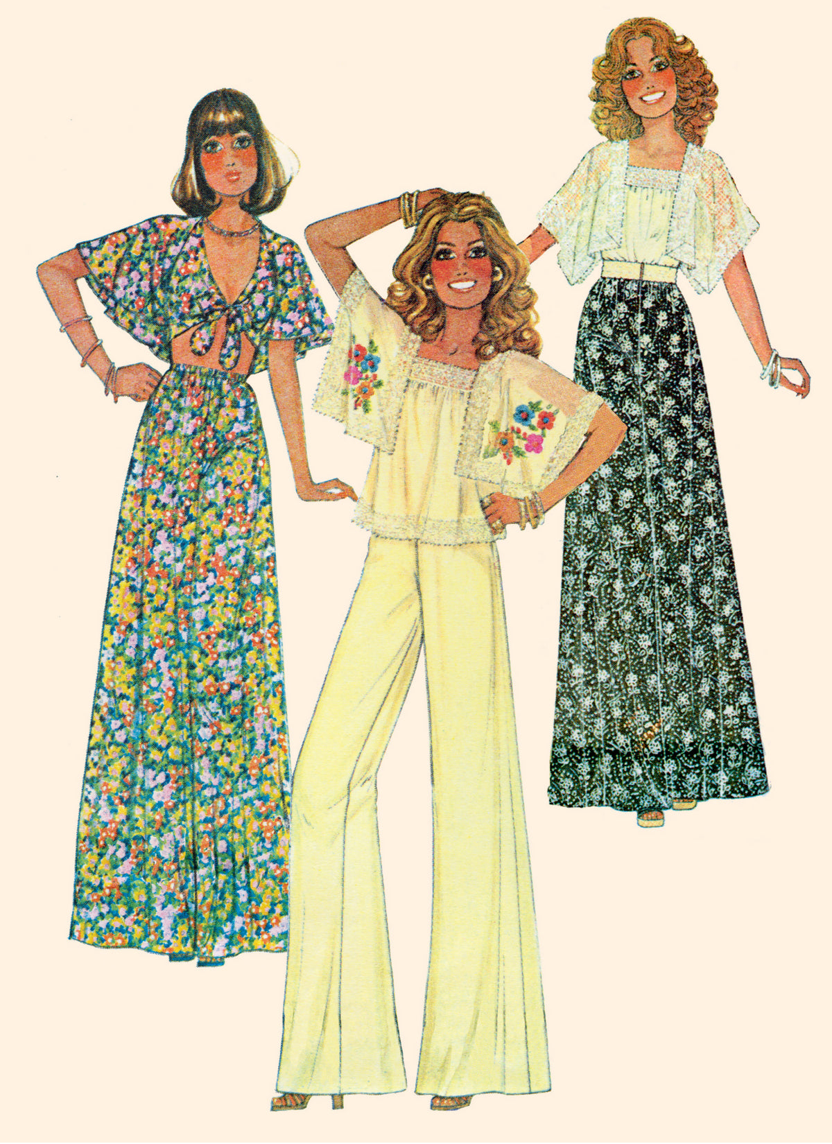 McCall's M8257 sewing pattern envelope showing vintage 1976 casual wear designs
