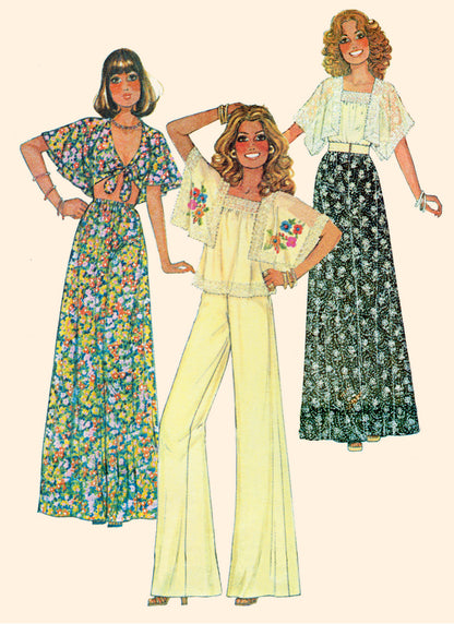 McCall's M8257 sewing pattern envelope showing vintage 1976 casual wear designs