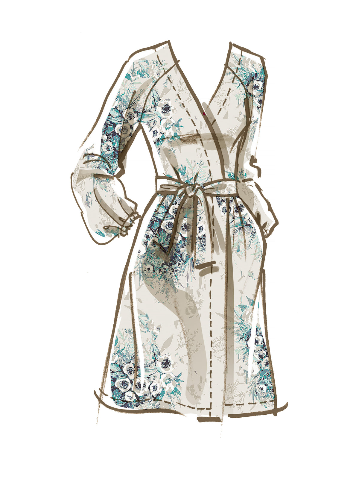 McCall's M8261 sewing pattern envelope showing romper and wide leg jumpsuit designs
