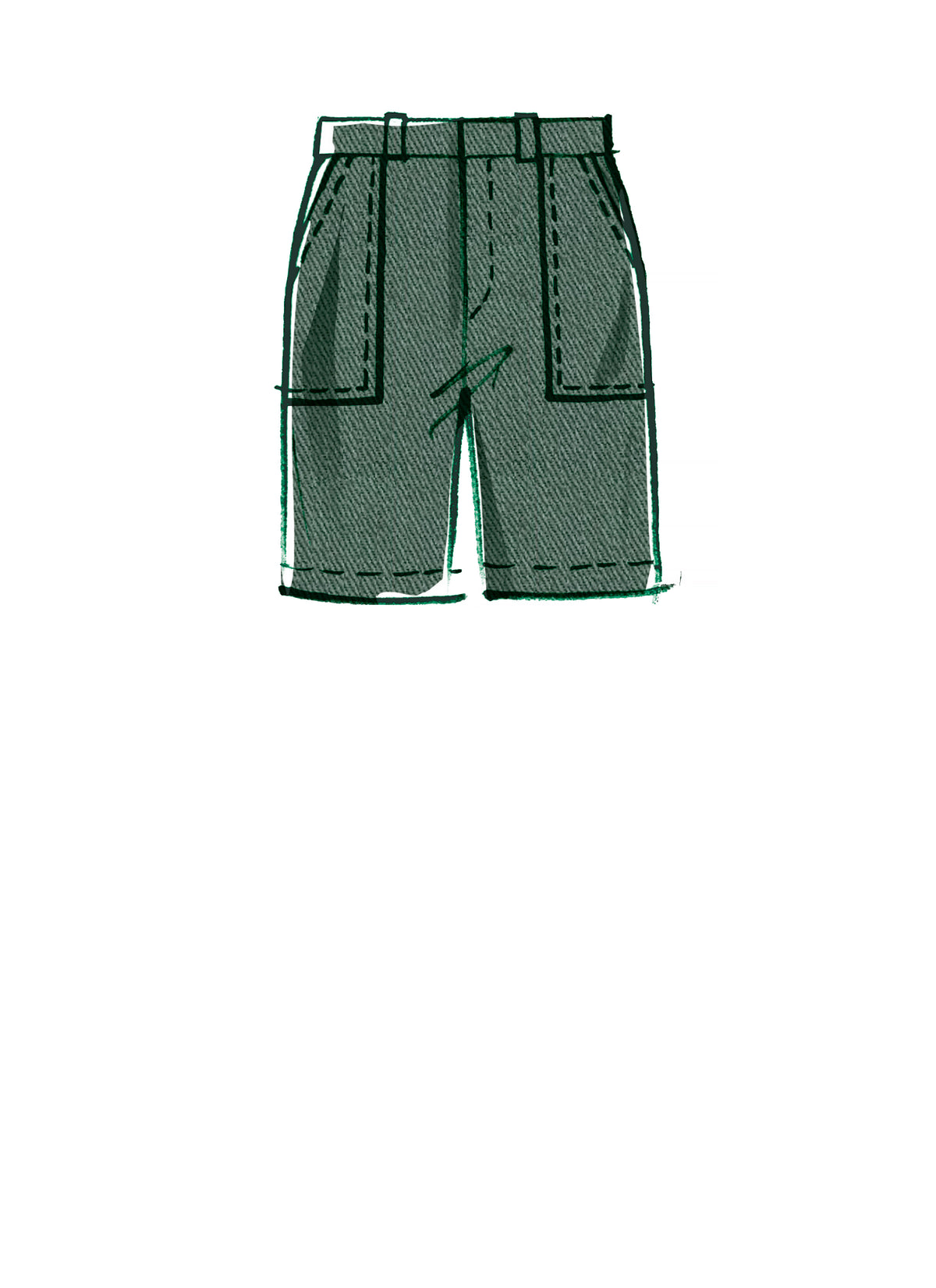 McCall's M8264 sewing pattern envelope showing men's shorts and trousers in four styles