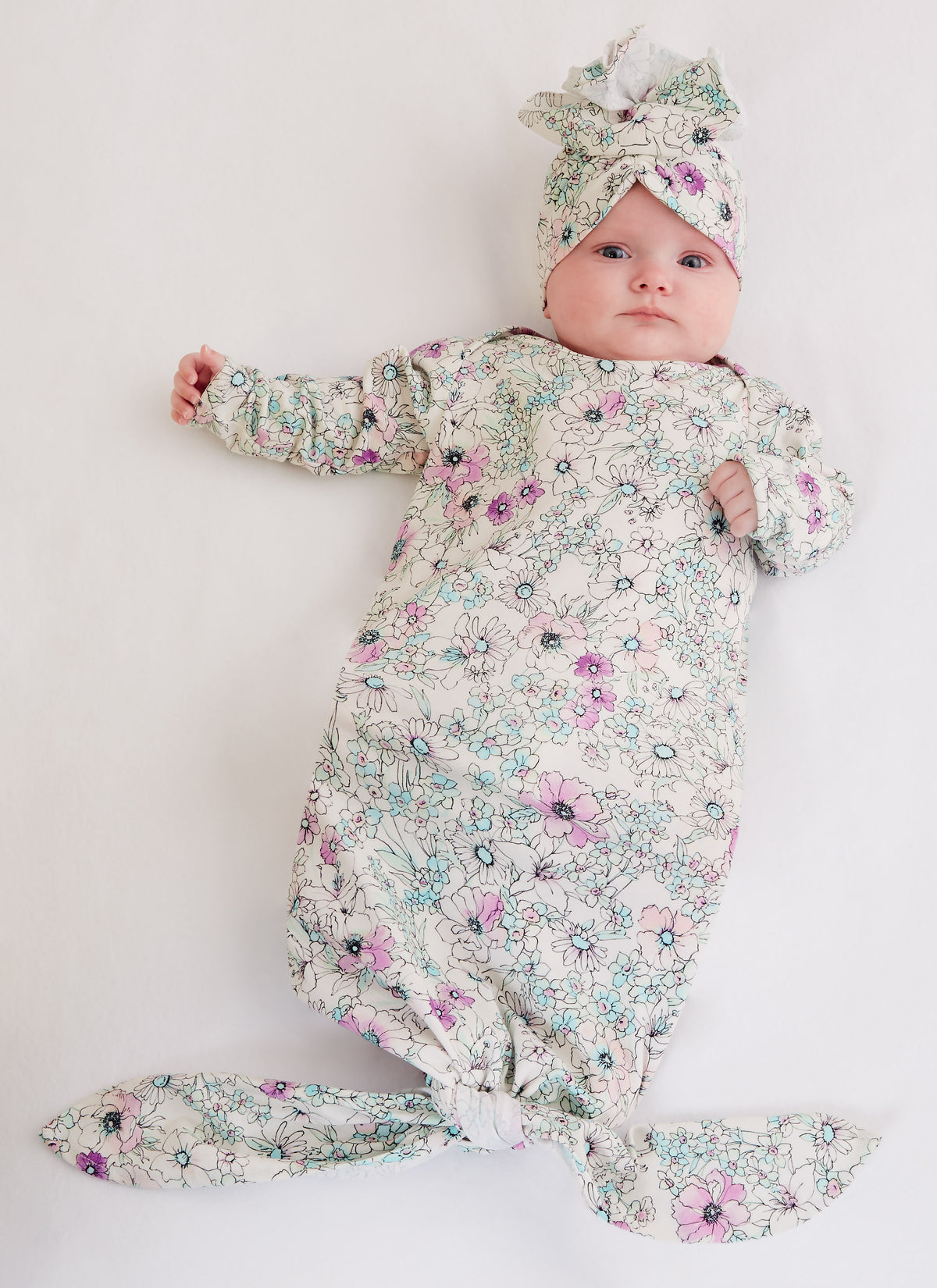 McCall's M8265 sewing pattern envelope showing baby gowns for a layette