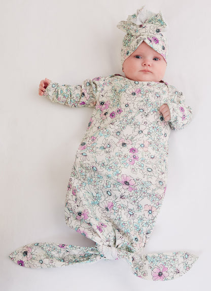 McCall's M8265 sewing pattern envelope showing baby gowns for a layette