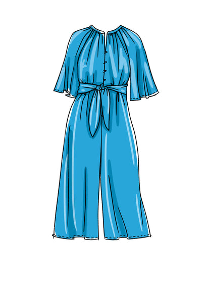 McCall's M8288 sewing pattern envelope showing a flowy jumpsuit