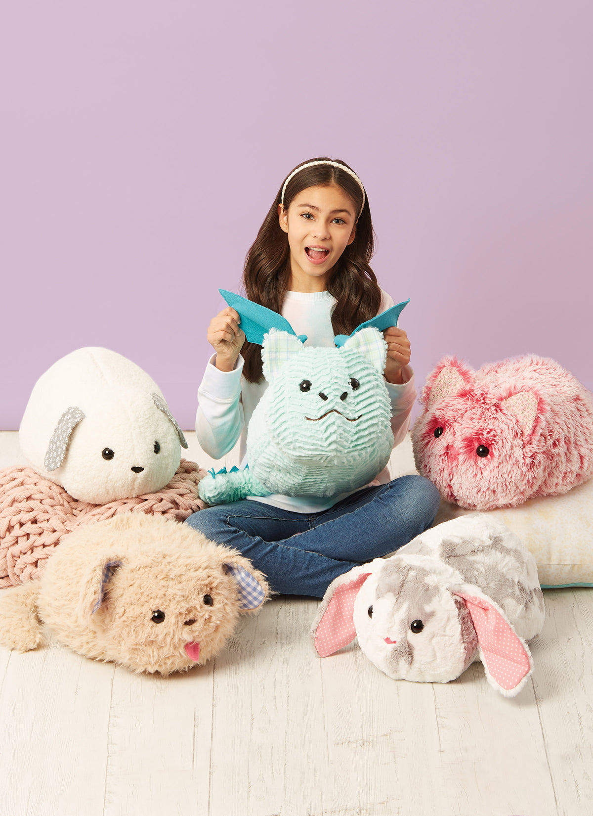 McCall's M8301 sewing pattern envelope showing huggable plush pets