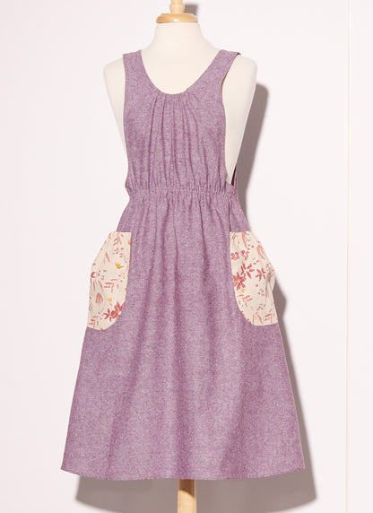 McCall's M8308 sewing pattern envelope showing aprons in two views