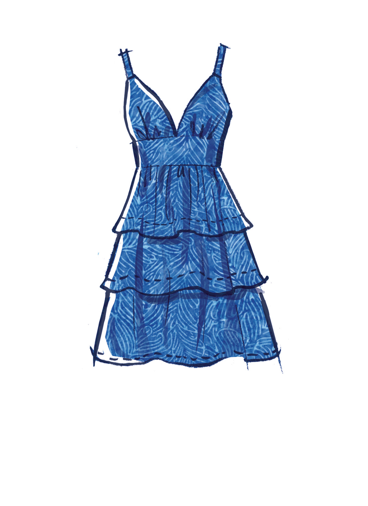 McCall's M8322 sewing pattern envelope showing dress