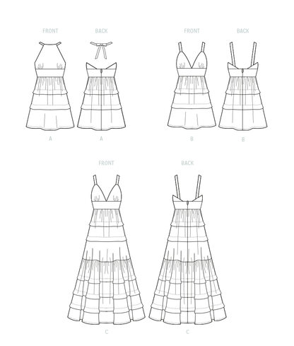 McCall's M8322 sewing pattern envelope showing dress